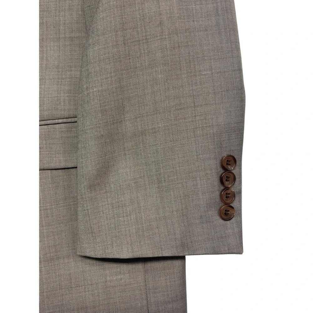 Ralph Lauren 48R Tan Blazer Jacket Sport Suit Coat All Season Wool Two Button